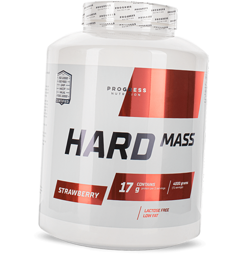 

Гейнер, Hard Mass, Progress Nutrition 4000г Клубника (30461001)