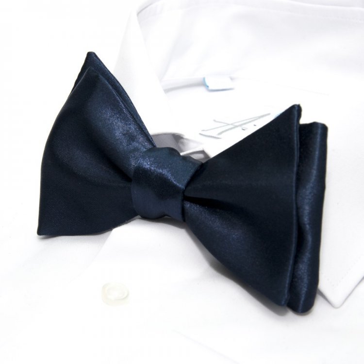 

Галстук-Бабочка Handmade Самовяз Темно-Синий Однотонный Gb-33-26 158601