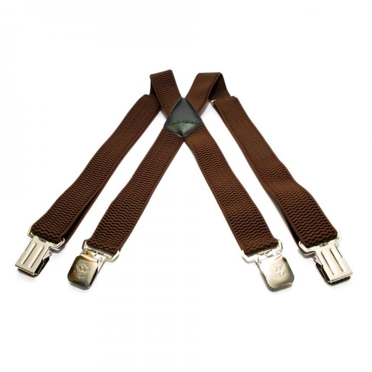 

Подтяжки Gofin suspenders Х Образные Cтрейч-ткань Коричнивые Pbx-5539 5143074