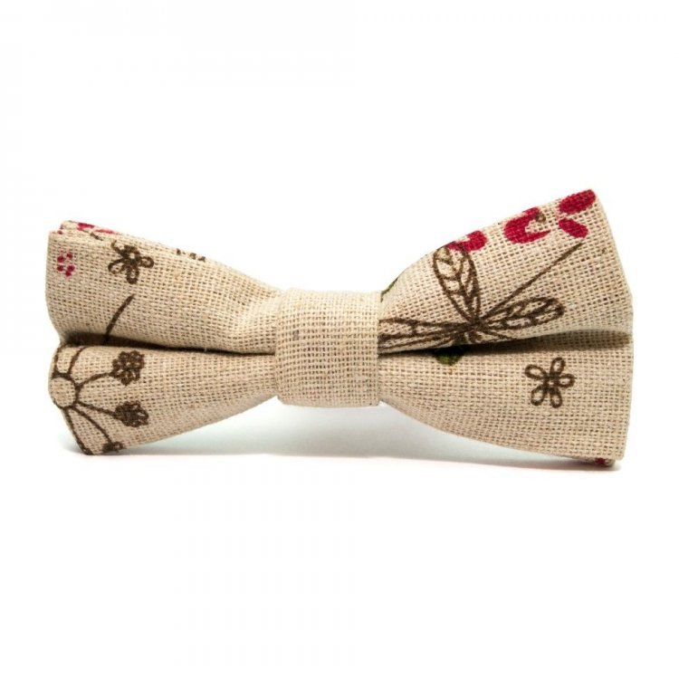 

Детский Галстук-Бабочка Handmade Бежевый Bbk-2922 158321