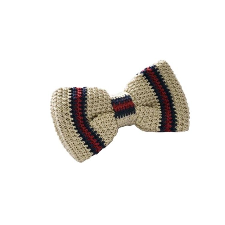 

Бабочка Handmade Вязаная В Полоски Бежевая Tk-22-30 157883