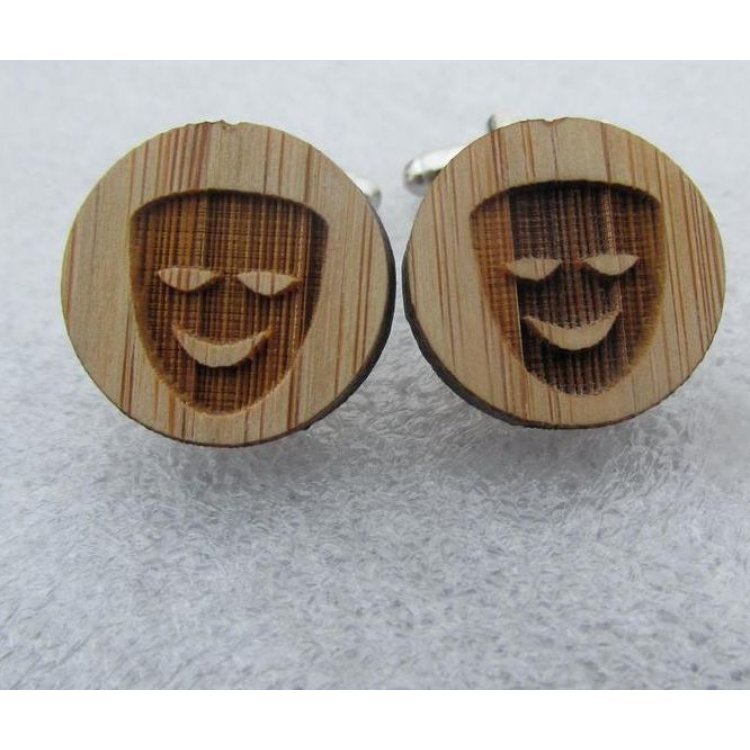

Запонки Handmade Деревянные Маска Dzp-0675 158350