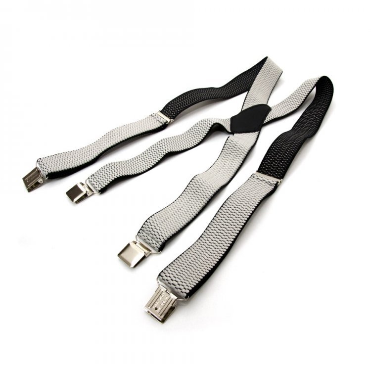 

Подтяжки Gofin suspenders Х Образные 4 См Светло-Серые Pbx-5564 158933