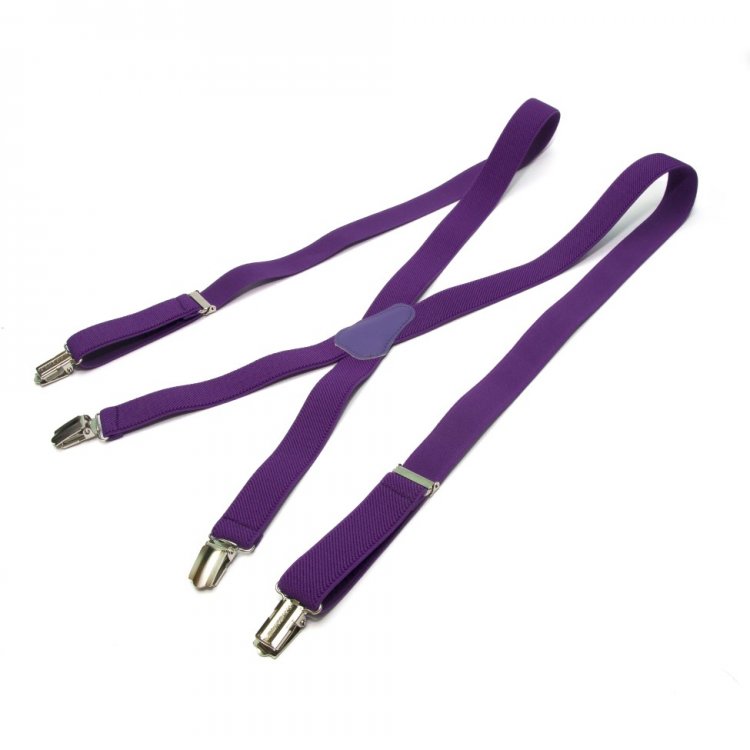 

Подтяжки Gofin suspenders Cтрейч-ткань Фиолетовые (PBXX-5921) 5142630