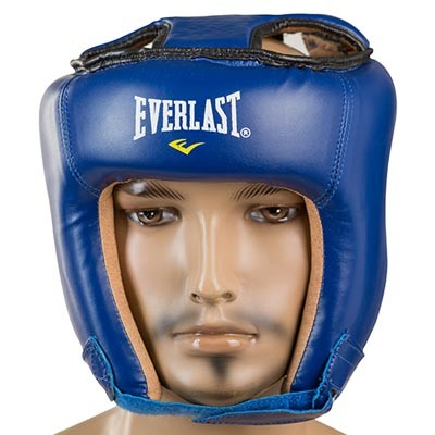 

Боксерський шолом відкритий тренувальний EVERLAST Шкіра FLEX Для єдиноборств Синій (EVF450-BM) M