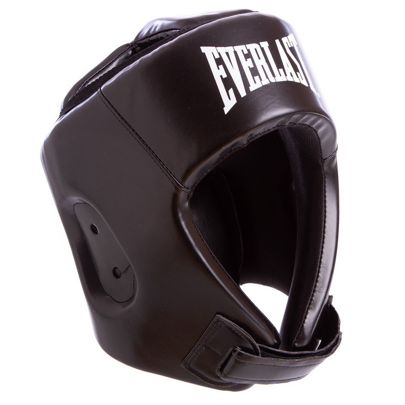 

Шолом боксерський тренувальний відкритий EVERLAST З посиленим захистом голови Чорний (BO-8268) M