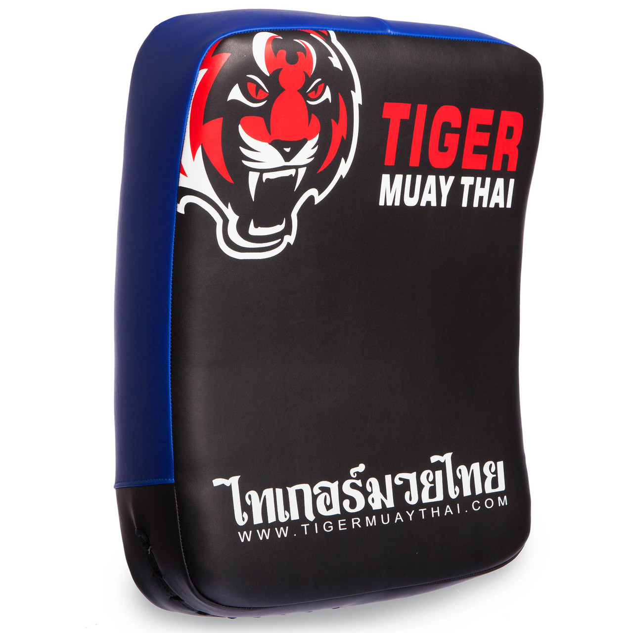

Шкіряна маківара вигнута MAUY THAI TIGER Для карате-єдиноборств для боксу Чорний-синій (0676)