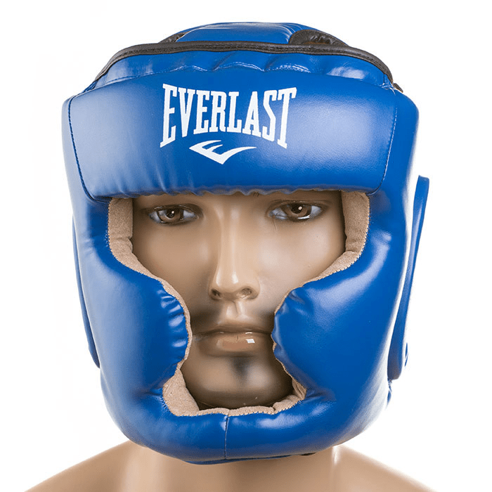 

Боксерський шолом закритий тренувальний з повним захистом EVERLAST Для єдиноборств Синій (EVF475-M2) M