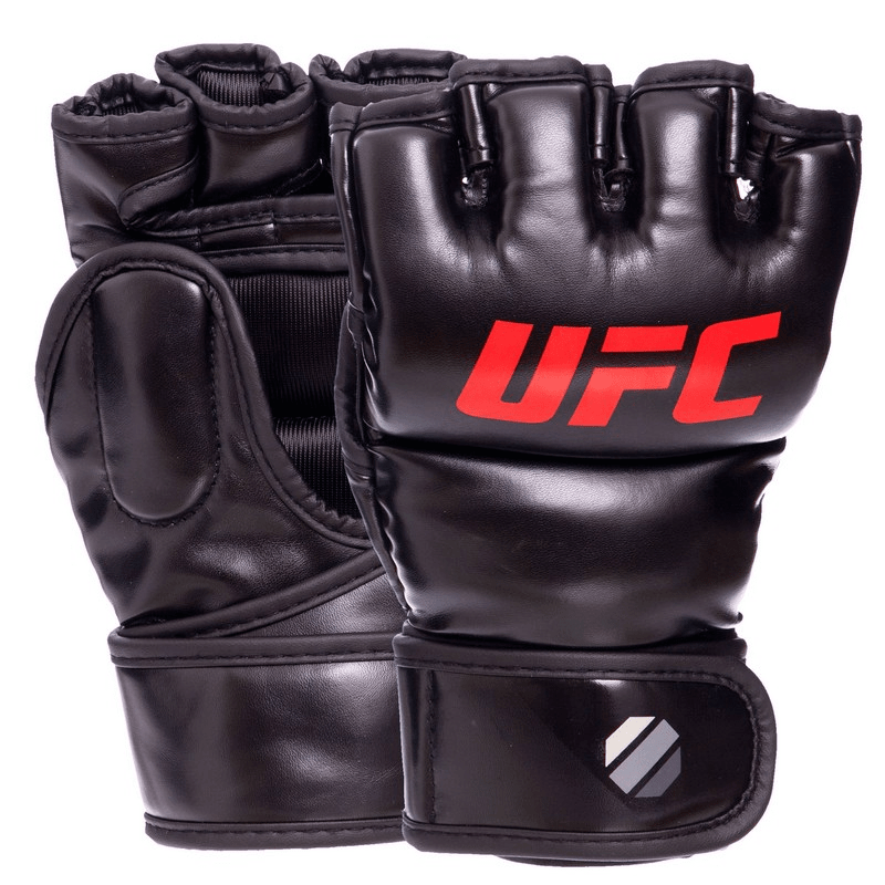 

Рукавички для змішаних єдиноборств ММА UFC Гібридні Професійні Чорний (UHK-69153) S/M 7 унцій