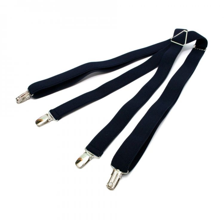 

Подтяжки Gofin suspenders Х Образные 2.5см Кожа/Cтрейч-ткань Темно-Синие (Pbxx-5909) 5377728