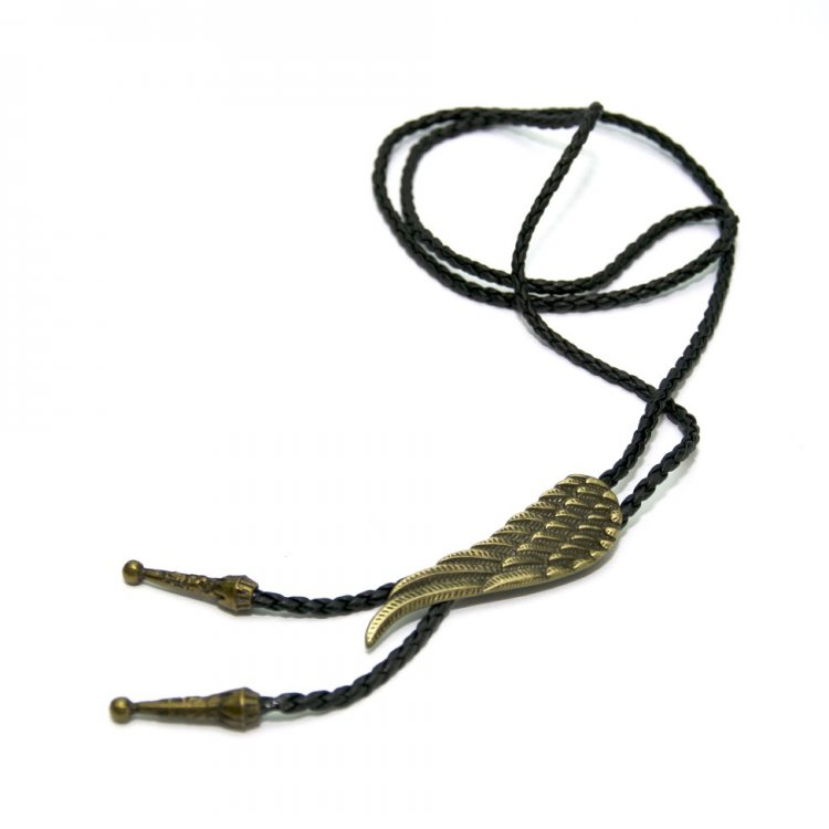 

Галстук боло Handmade Gofin 102см Металл+нейлон Бронзовое крыло Черный Bolo-52090 5415801