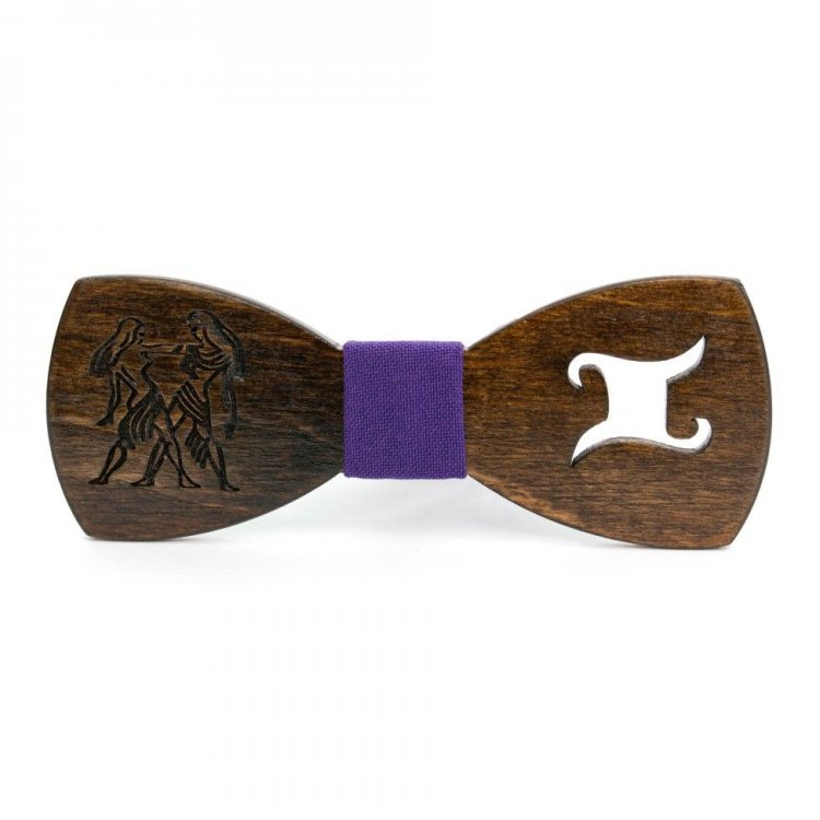 

Галстук Бабочка Gofin wood Знак Зодиака Близнецы 11.5 x 4.5 см Дерево GBDH-8289 5309796