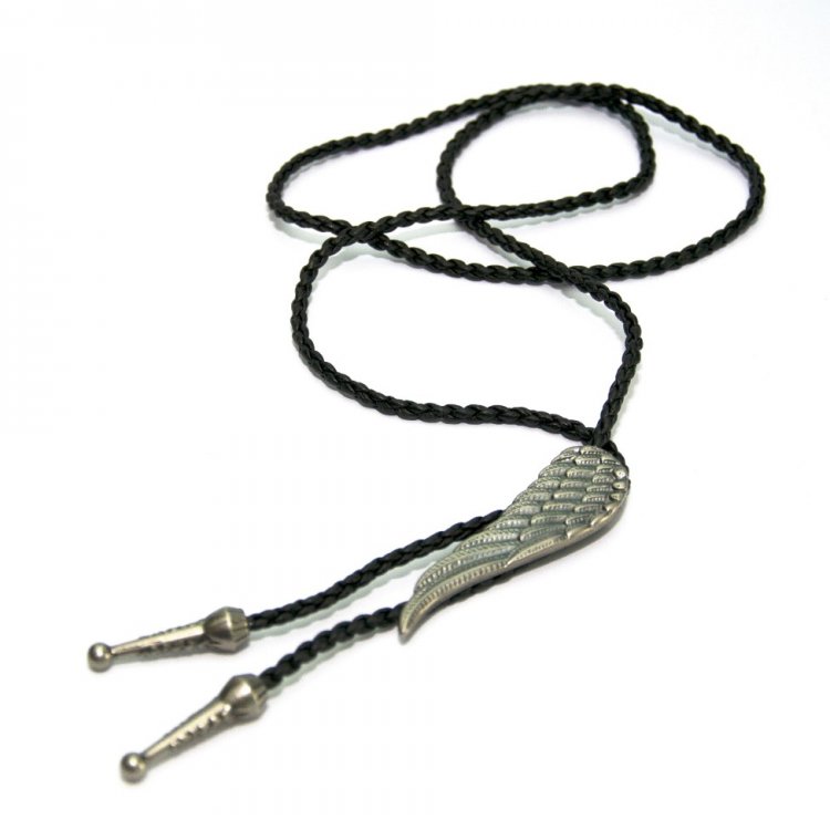 

Галстук боло Handmade Gofin 102см Металл+нейлон Крыло Черный Bolo-52089 5415579