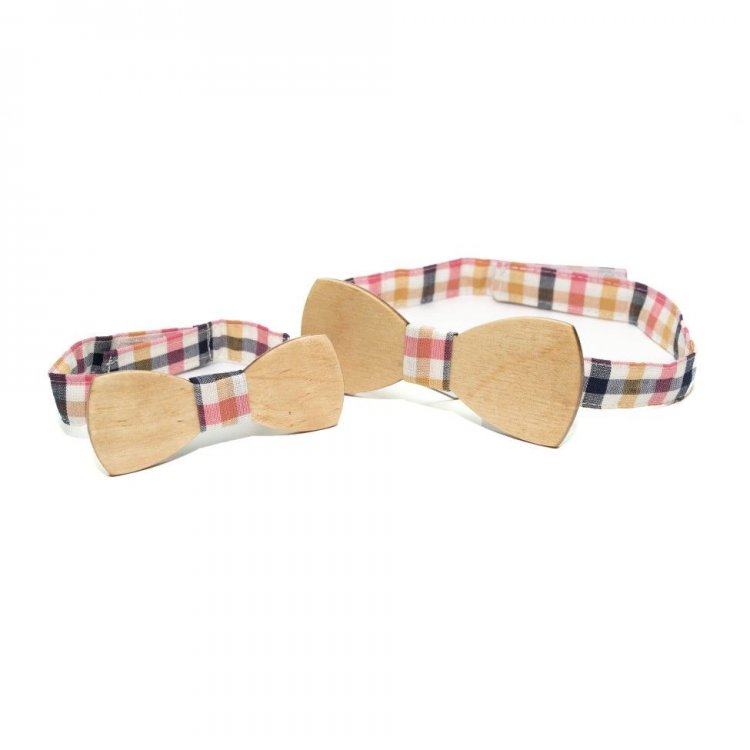 

Набор Gofin wood Галстук Бабочка Для Сына И Отца 11.5 x 4.5 см 9 x 3.5 см Дерево GBDH-9005 5321340