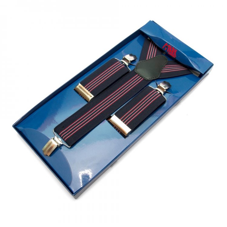 

Подтяжки Gofin suspenders Y Образные Cтрейч-ткань Темно-Синие (Pu-0480) 5388939