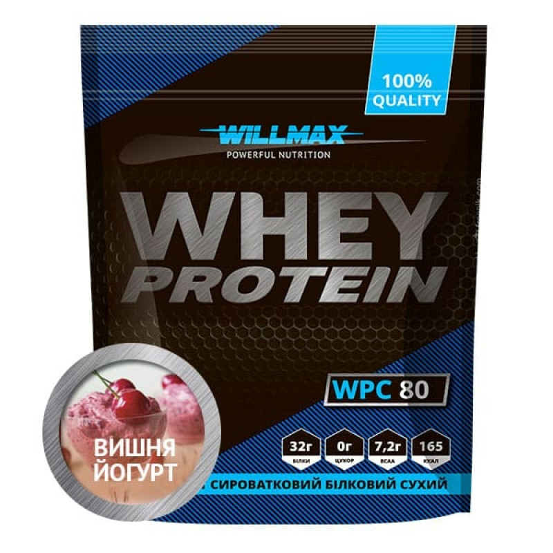 

Протеин Willmax Whey Protein 80% 920г Вишня Йогурт