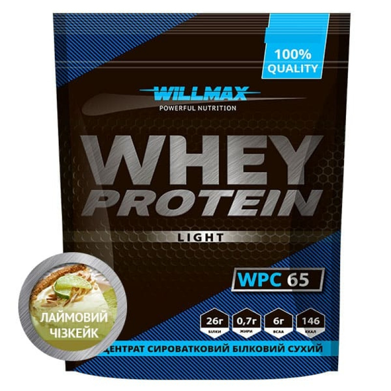 

Протеин Willmax Whey Protein Light 65% 1кг Лаймовый Чизкейк