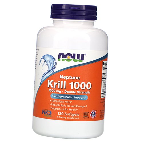 

Масло криля, Neptune Krill Oil 1000, Now Foods 120гелкапс (67128015)