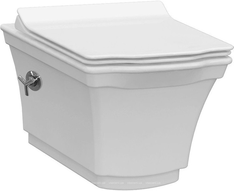 

Чаша подвесного унитаза Idevit Neo Classic с функцией биде, вентилем и сидением Soft-Close, SETK3304-0617-001-1-6000 белая (30592)