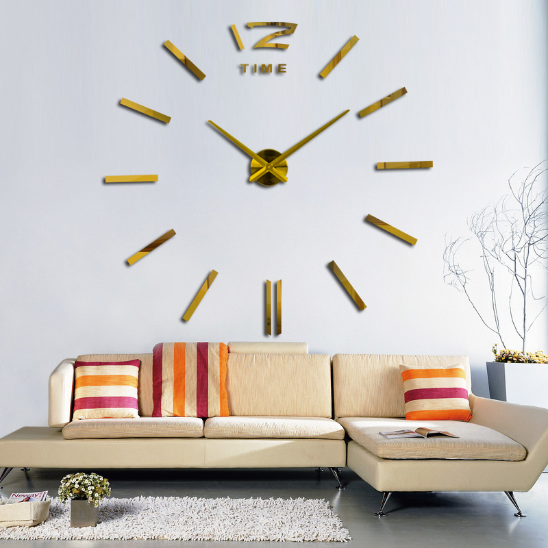 

Настенные 3d часы Timelike Twalve 130см Gold