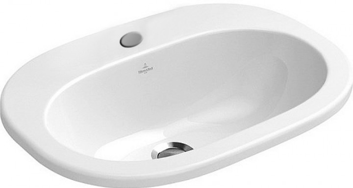 

Раковина керамическая полукруглая встраиваемая 50х40.5 VILLEROY&BOCH O.Novo 41615601 белая (48982)