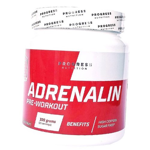 

Предтренировочный комплекс, Adrenaline, Progress Nutrition 300г Апельсин-грейпфрут (11461001)