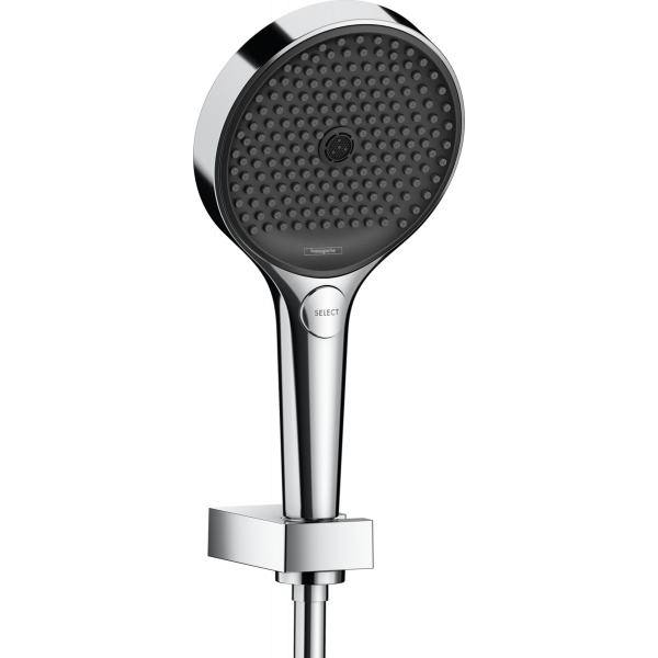 

Душевой набор 130 3jet с шлангом 160см HANSGROHE Rainfinity 26851000 хром-графит (60237)