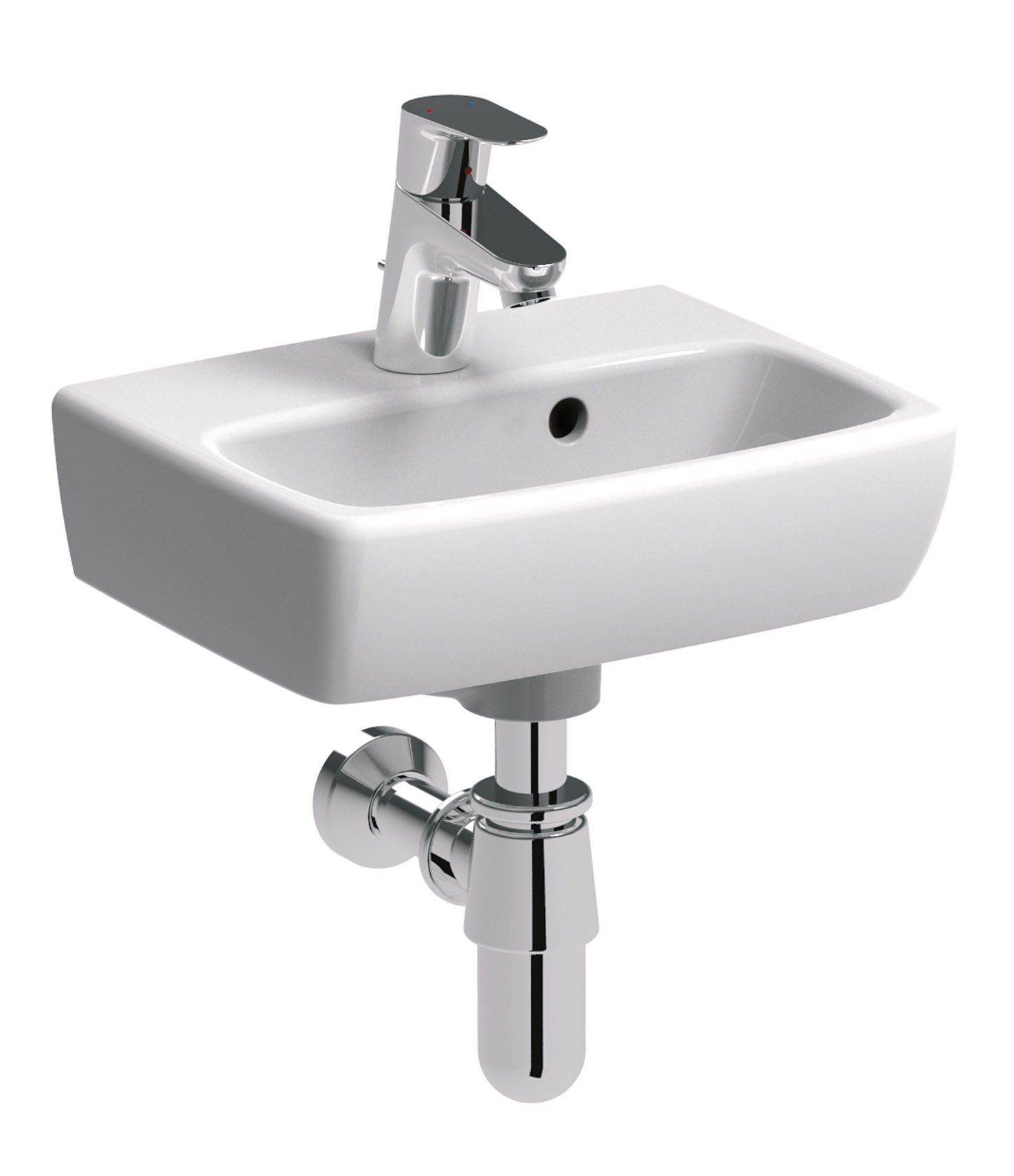 

Раковина керамическая прямоугольная с переливом 36х28 KOLO NOVA PRO M32137000 белая (49128)