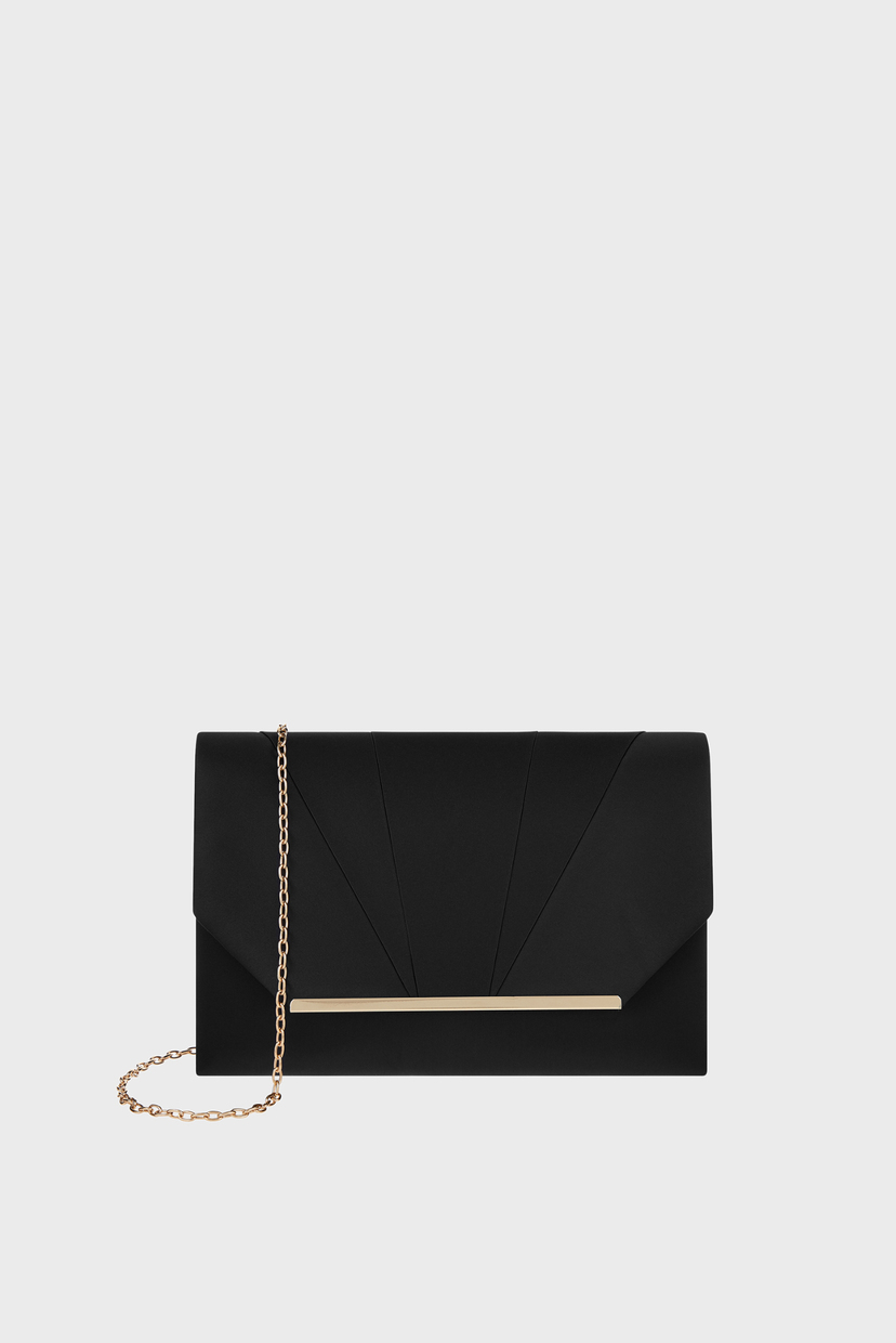 

Женская черная сумка LOUISE SATIN CLUTCH Accessorize OS 890634