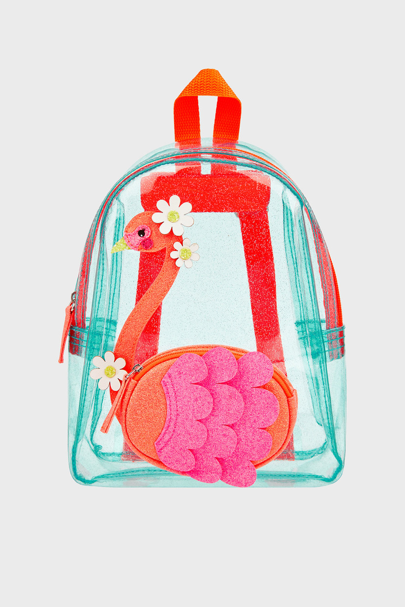 

Детский прозрачный рюкзак FLORA FLAMINGO JELLY Accessorize OS 883132