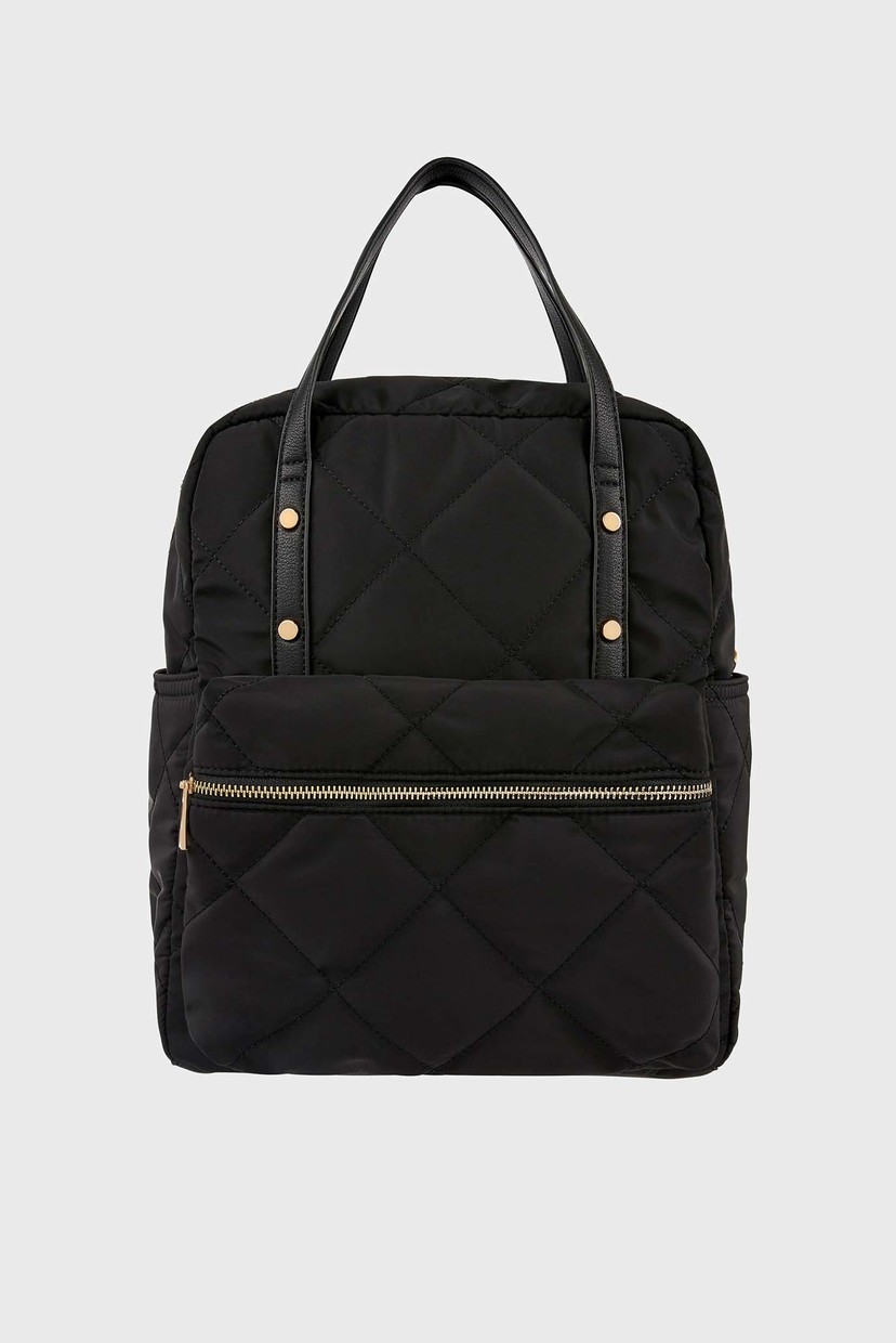 

Женский черный рюкзак EMMY QUILTED BACKPACK Accessorize OS 790605