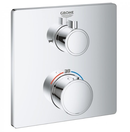 

Термостат для душа на 2 положения GROHE GROHTHERM 24080000 (57197)