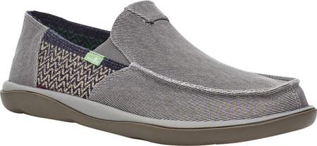 

Мужские мокасины Sanuk Vagabond Tripper Mixer Moc Toe Slip On Charcoal Chevron Twill/Brushed Textile 47