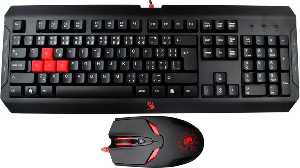 

Комплект Клавиатура + Мышь A4 Tech Q1100 USB Black Q1100 USB B
