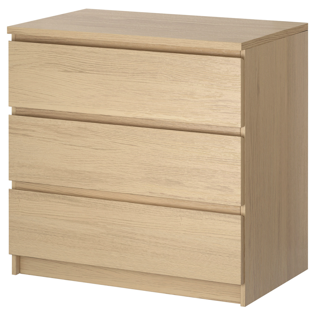 

Комод с 3 ящиками IKEA (ИКЕА) MALM дубовый шпон беленый (701.786.03)