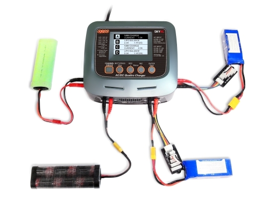 

Зарядное устройство кватро SkyRC Q200 10A 200W/300W с/БП универсальное (SK-100104)