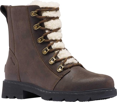 

Женские ботинки Sorel Lennox Lace Cozy Waterproof Boot Blackened Brown Waterproof Full Grain Leather 37