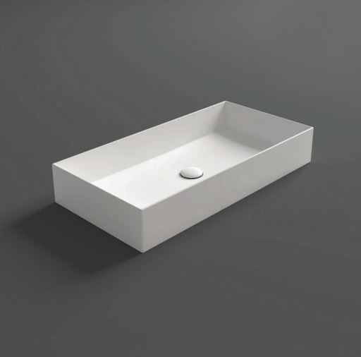 

Раковина накладная Simas Agile, white glossy (AG80 BL)