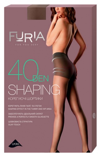 

Колготки женские Shaping корректирующие шортики 40 Den, Duna, бронзовый (размер 3) (12-69411)