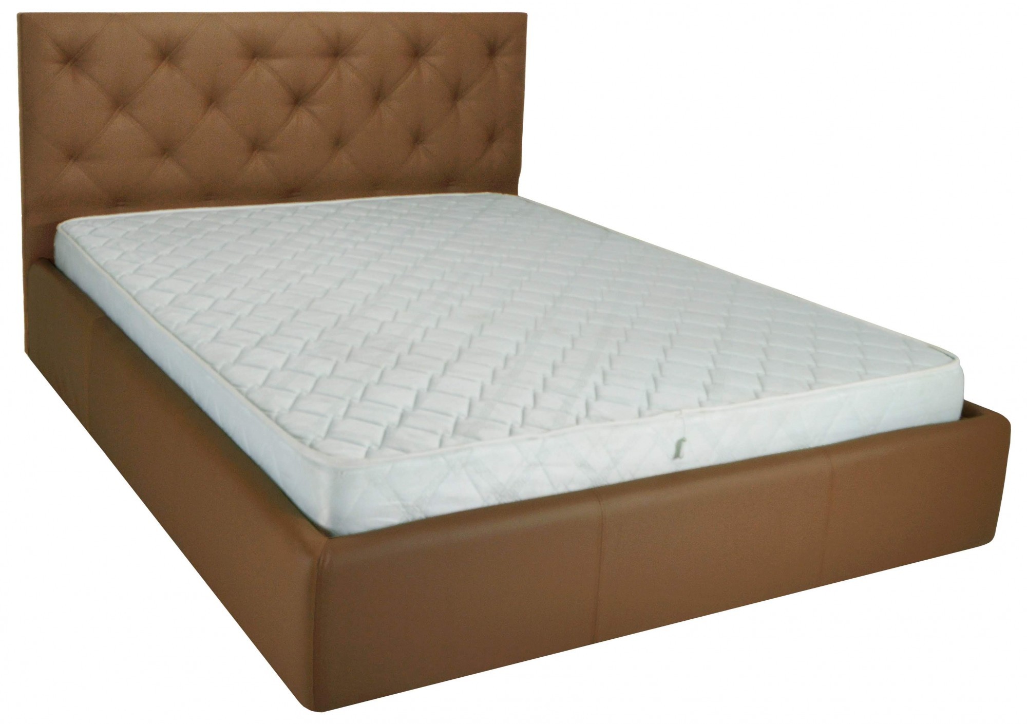 

Кровать Двуспальная Bristol Comfort 160 х 190 см Fly 2213 A1 С подъемным механизмом и нишей для белья Светло-коричневая