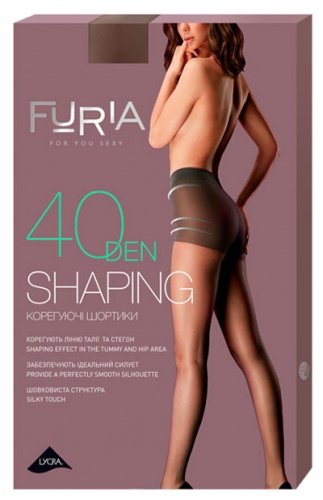 

Колготки женские Shaping корректирующие шортики 40 Den, Duna, бежевый (размер 2) (12-69408)