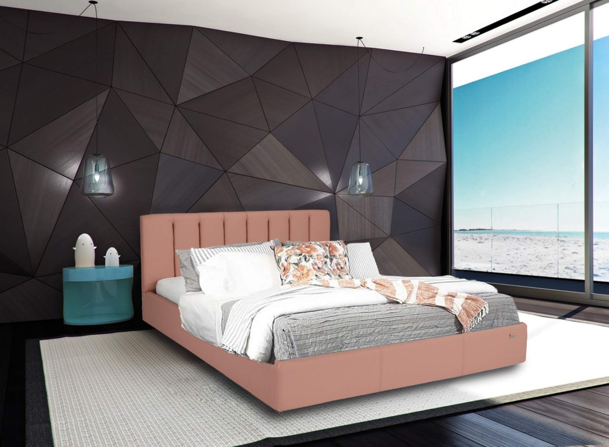 

Кровать Sanam Standart 120 х 190 см Fly 2202 Розовая