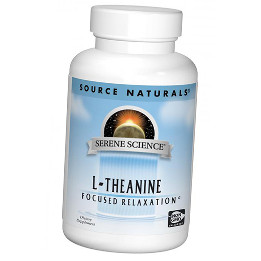 

Теанин, L-Theanine, Source Naturals 60капс (27355016)