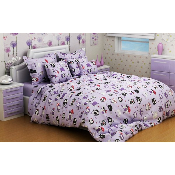 

Комплект постельного белья SoundSleep Violet Owls подростковый