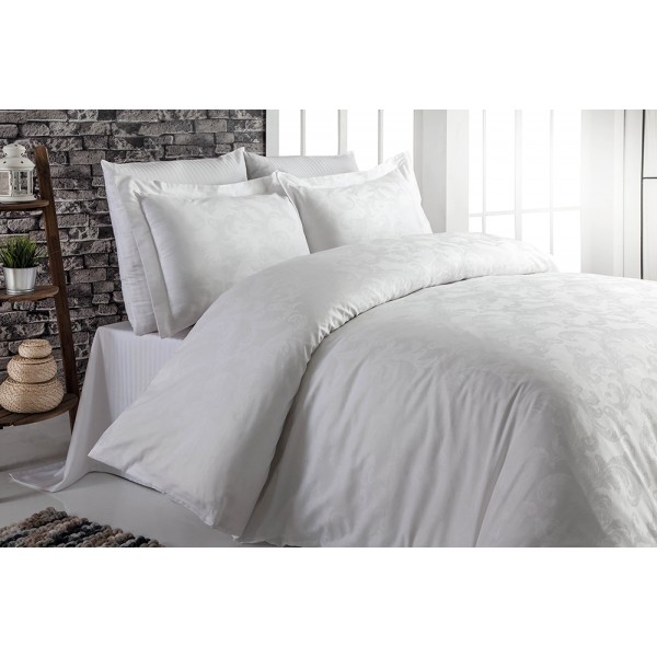 

Комплект постельного белья SoundSleep Сатин-жаккард семейный Yarak White