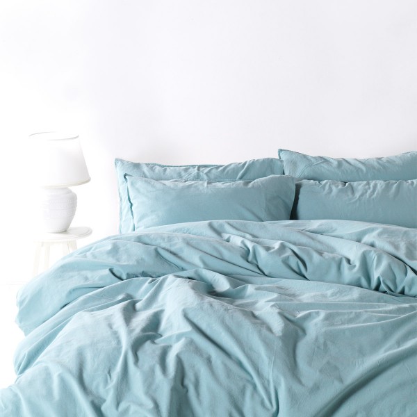 

Комплект постельного белья SoundSleep Stonewash Adriatic семейный pastel mint мятный