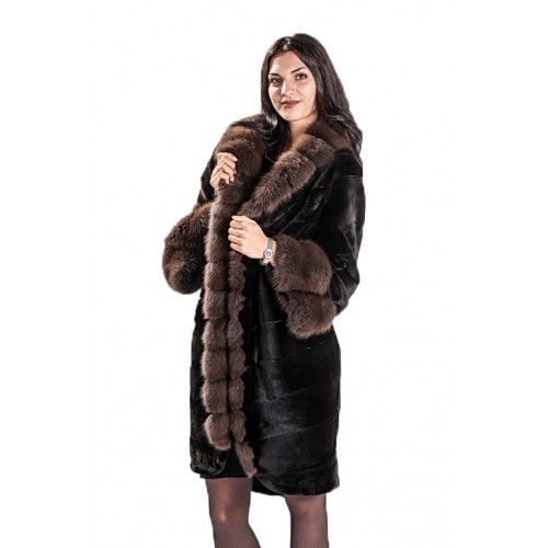 

Женская Шуба Камилла Скандинавская Норка, Женская Шуба Камилла Скандинавская Норка 44