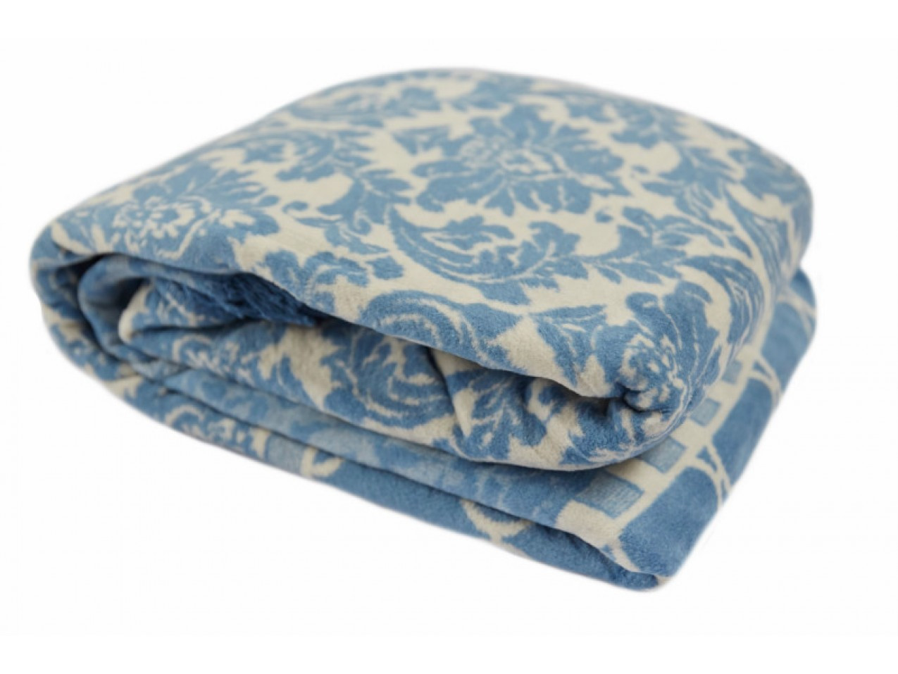 

Плед 200х220 см Хлопок Oliver Синий Arya AR-TR1002458-blue