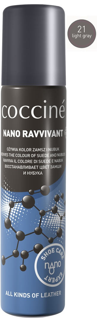 

Спрей для замши и нубука Coccine RAVVIVANT NANO Светло-серый 100мл 55/19/100/21