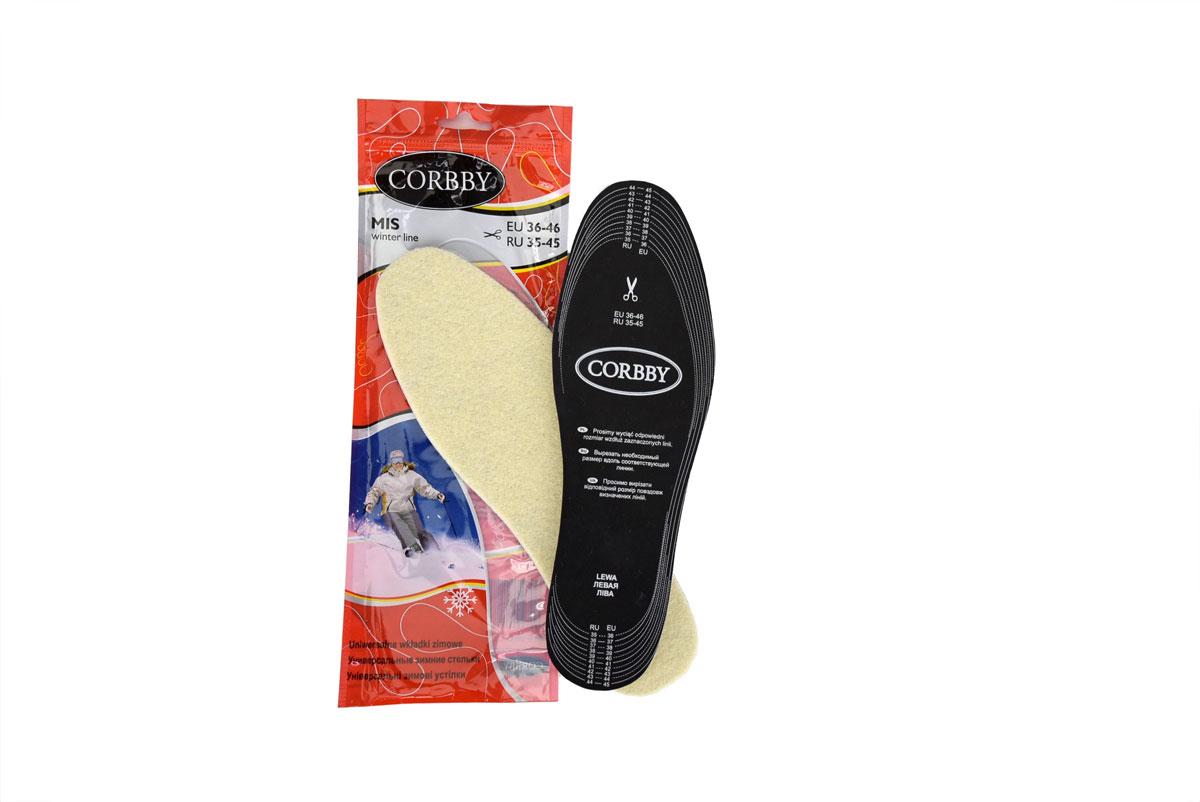 

Стельки вырезные зимние на овчине Corbby MIŚ 1281C